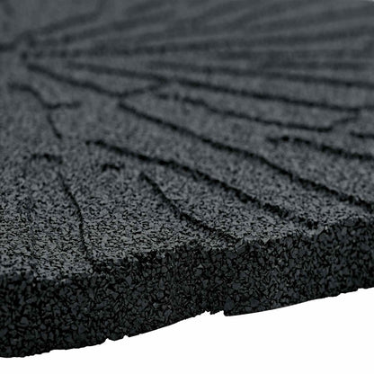 Pietra da Passo 6 pcs Nero Ø 45 x 1,8 cm Gomma