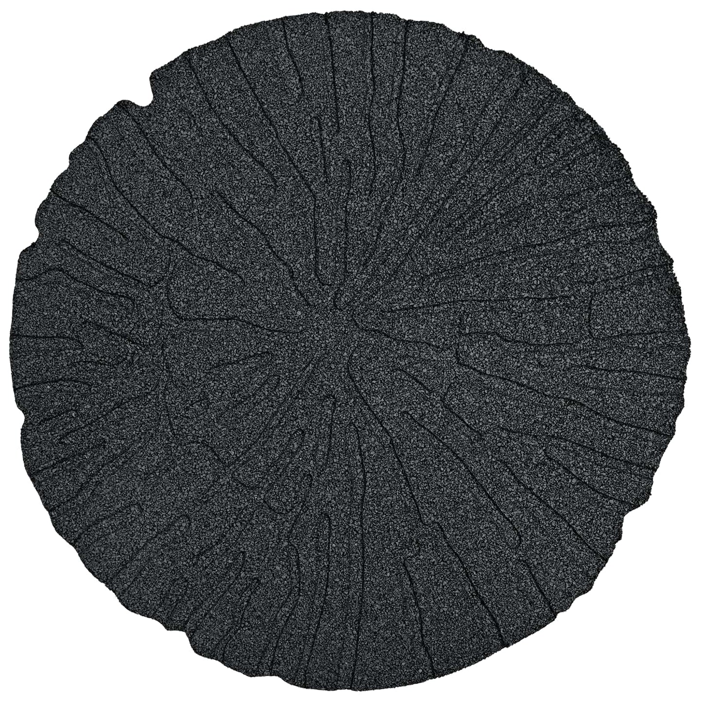 Pietra da Passo 6 pcs Nero Ø 45 x 1,8 cm Gomma