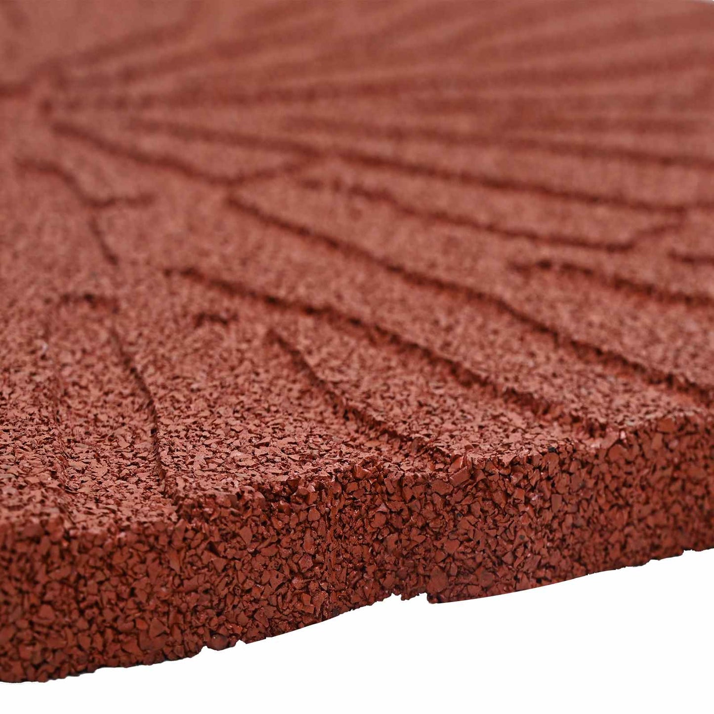 Pietra da Passo 6 pcs Rosso Ø 45 x 1,8 cm Gomma