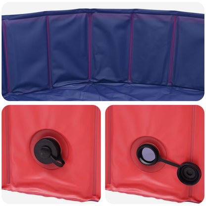 Piscina per Cani Rosso Ø300 x 38 cm PVC Spesso | homemem39