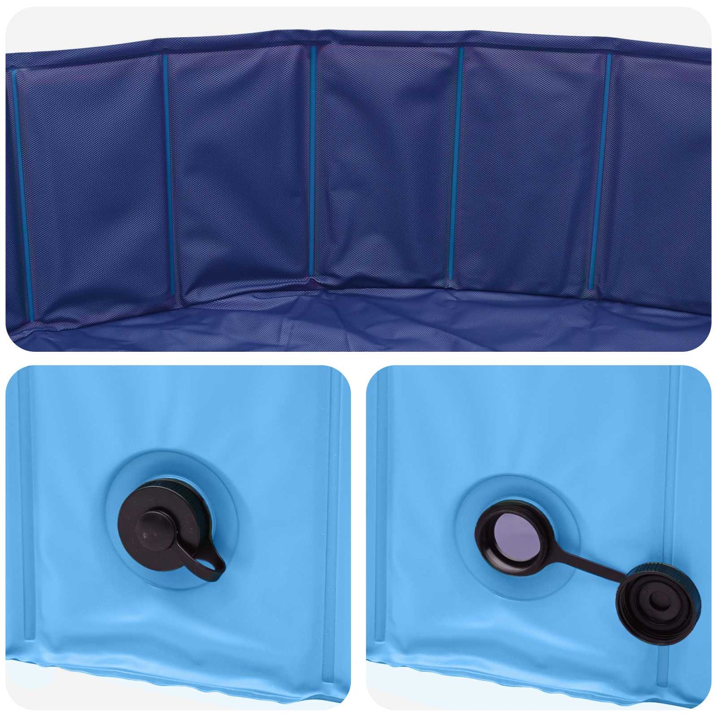 Piscina per Cani Blu Ø300 x 38 cm PVC Spesso | homemem39