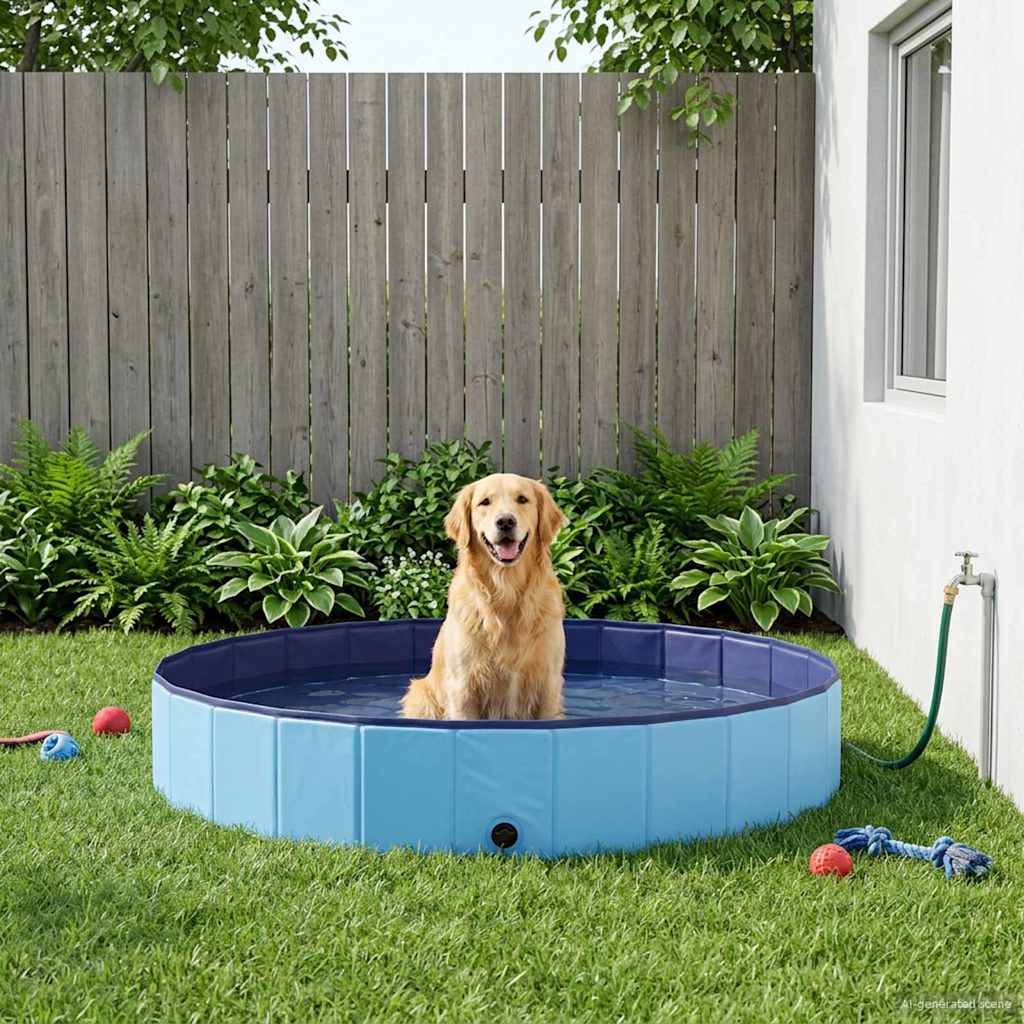 Piscina per Cani Blu Ø300 x 38 cm PVC Spesso | homemem39