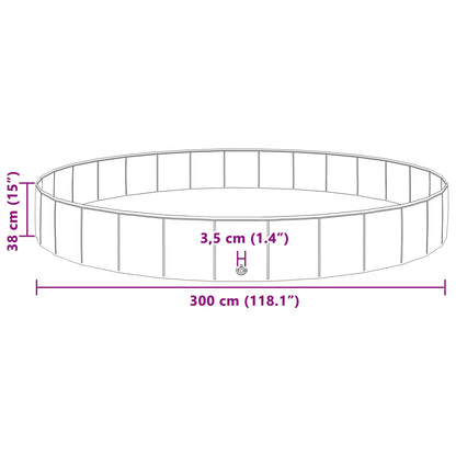 Piscina per Cani Blu Ø300 x 38 cm PVC Spesso | homemem39
