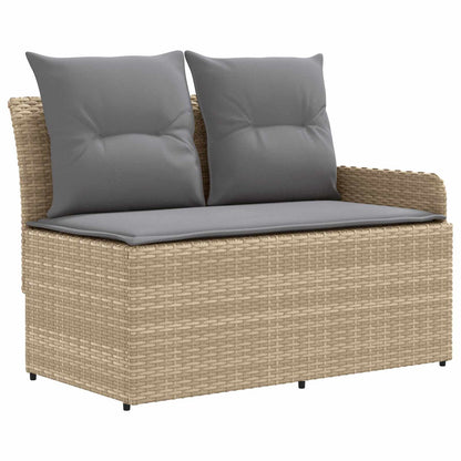 Set di Mobili 4 pcs Beige e Grigio Chiaro Rattan in PE