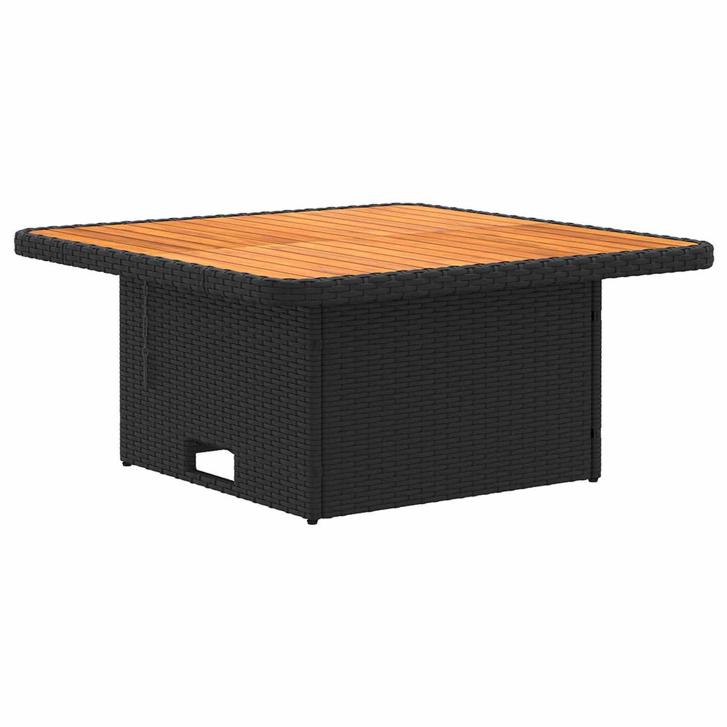 Set di Mobili con cuscino 7 pcs Nero Rattan in PE