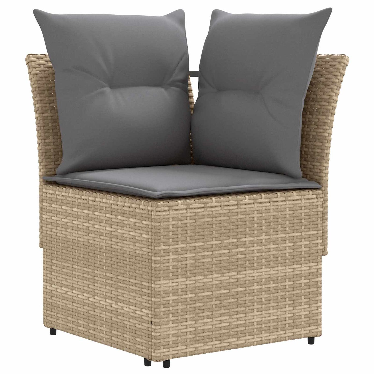 Set di Mobili 8 pcs Beige e Grigio Chiaro Rattan in PE | homemem39