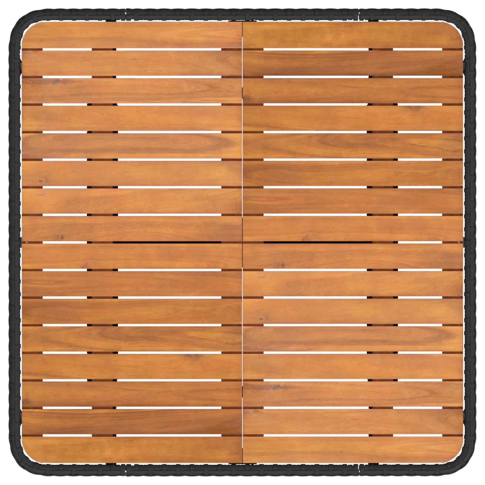 Set di Mobili con cuscino 5 pcs Nero e Crema Rattan in PE | homemem39