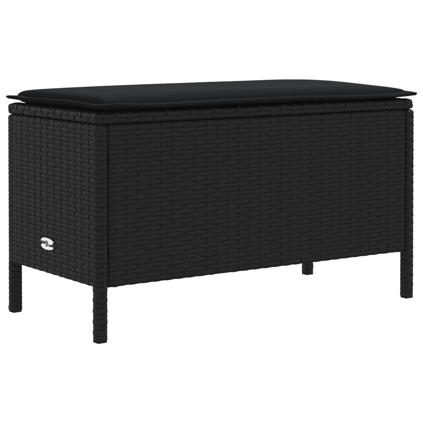 Set di Mobili con cuscino 7 pcs Nero Rattan in PE | homemem39