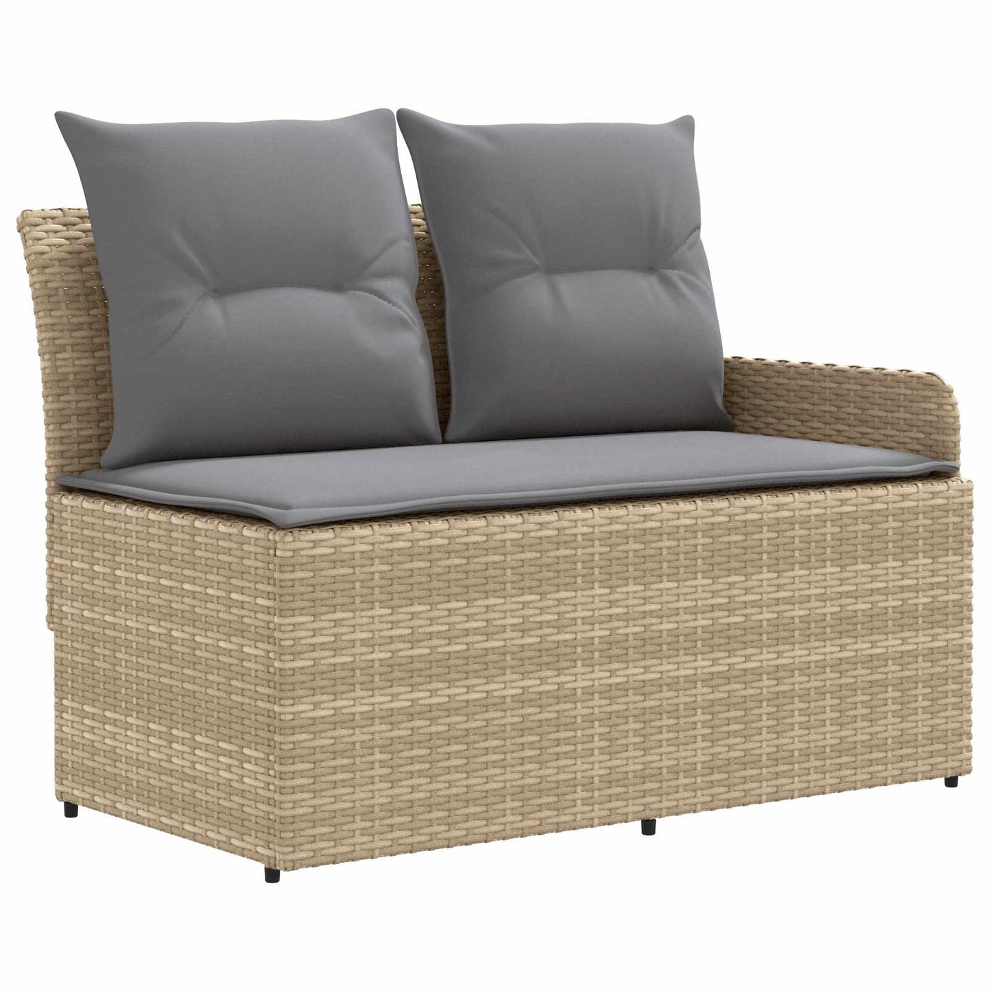 Set di Mobili 7 pcs Beige e Grigio Chiaro Rattan in PE | homemem39