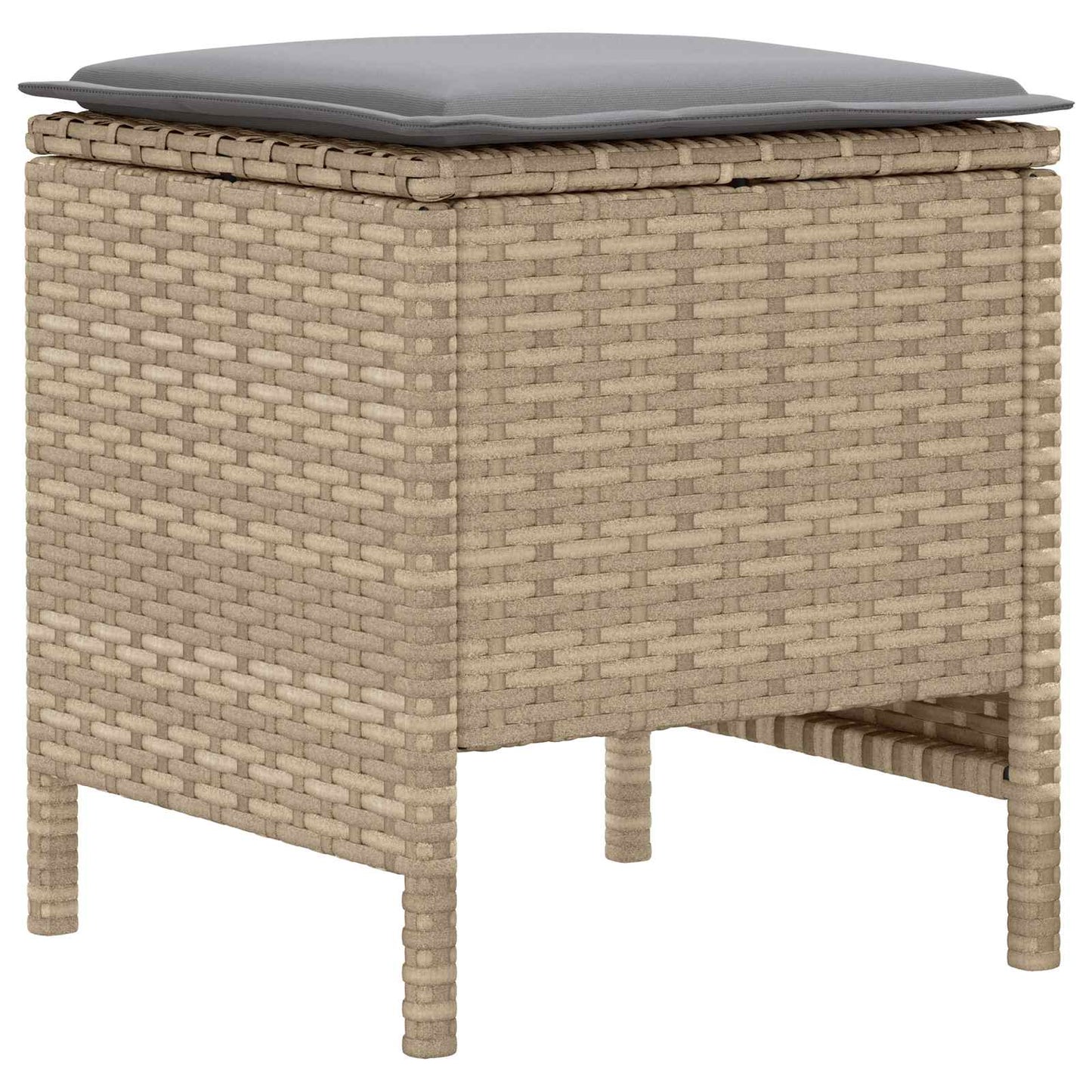 Set di Mobili 7 pcs Beige e Grigio Chiaro Rattan in PE | homemem39