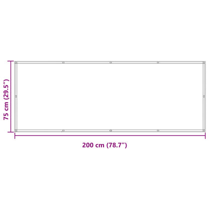 Schermo da balcone Grigio chiaro 75 x 200 cm | homemem39