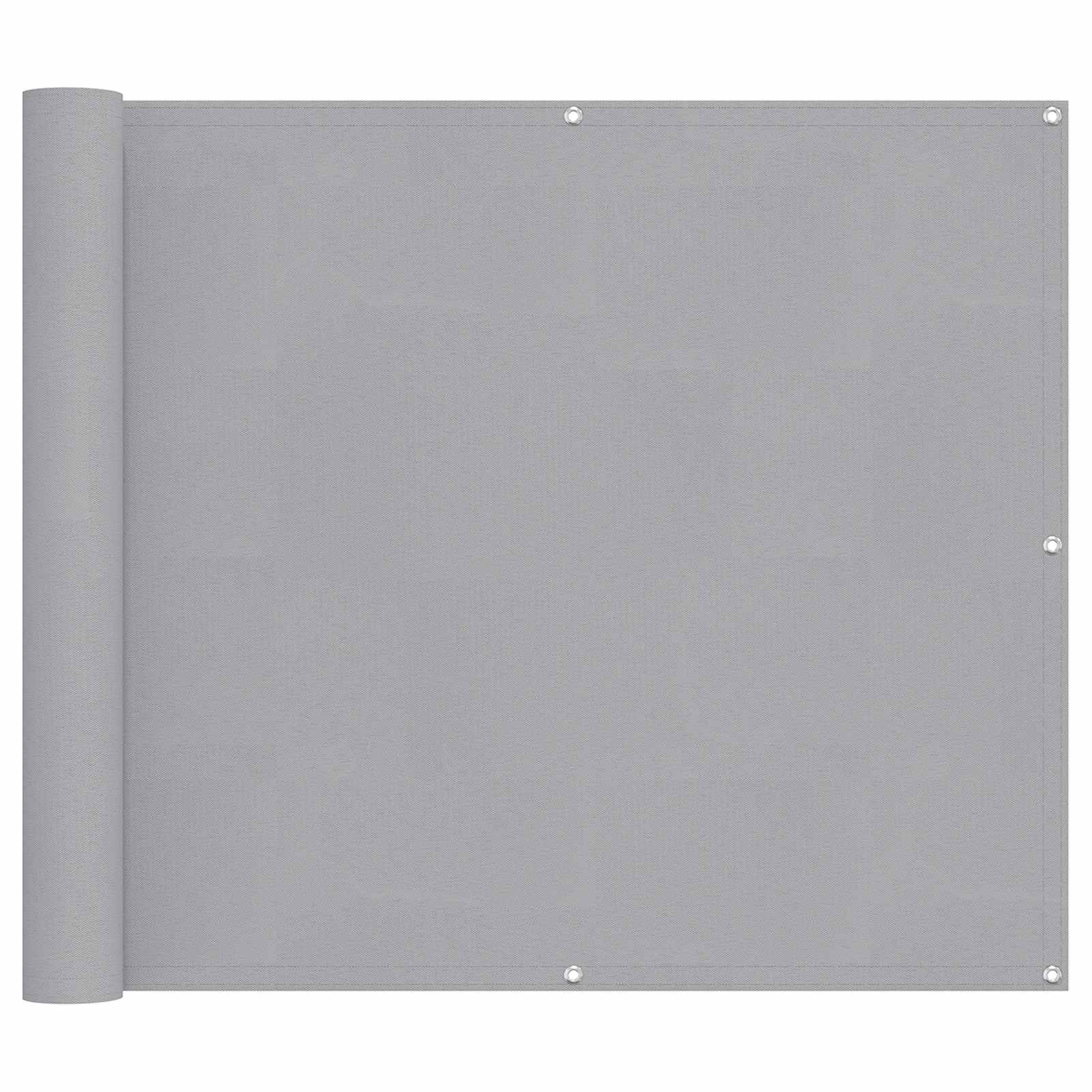 Schermo da balcone Grigio chiaro 100 x 300 cm Tessuto Oxford | homemem39