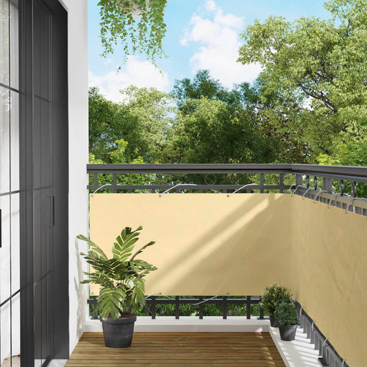 Schermo da balcone 75 x 200 cm Oxford alu rivestito in PU