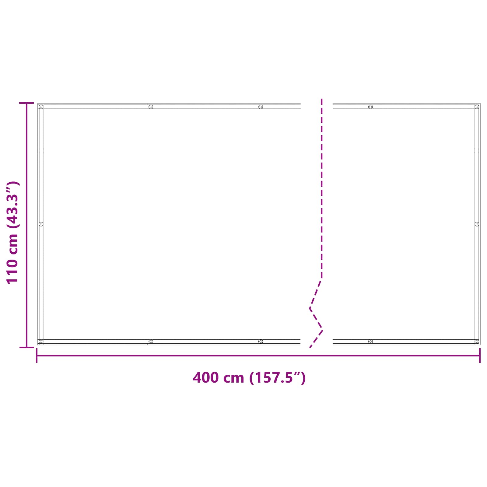 Schermo da balcone Terracotta 110 x 400 cm Tessuto Oxford | homemem39