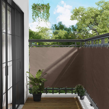 Schermo da balcone 120 x 200 cm Oxford alu rivestito in PU