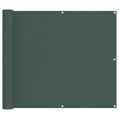 Schermo da balcone Verde Scuro 100 x 400 cm Tessuto Oxford