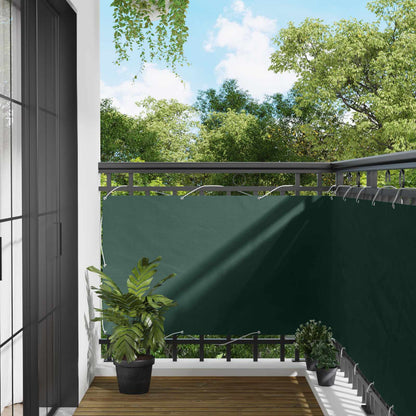 Schermo da balcone Verde Scuro 100 x 500 cm Tessuto Oxford | homemem39