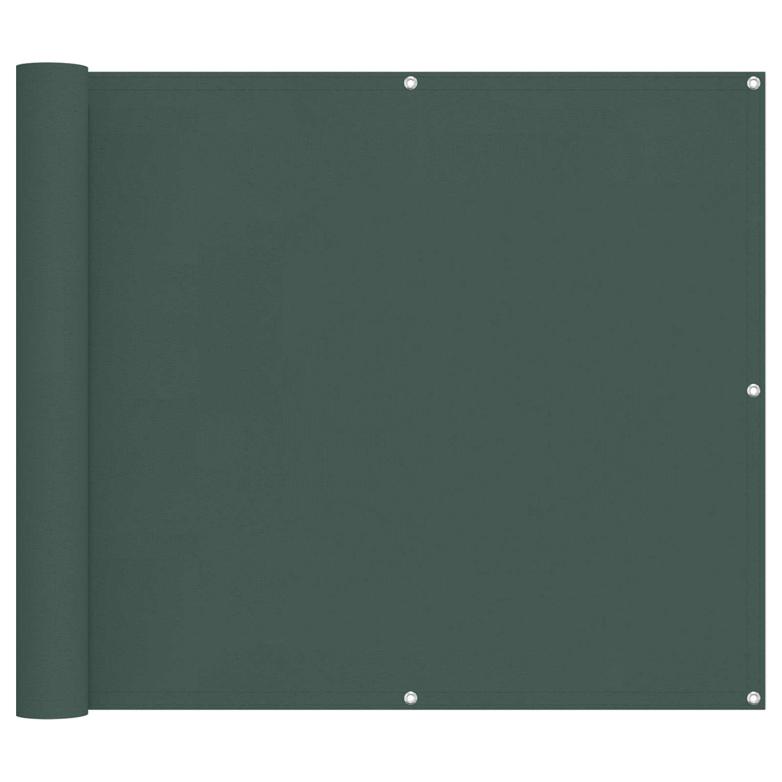 Schermo da balcone Verde Scuro 100 x 500 cm Tessuto Oxford | homemem39
