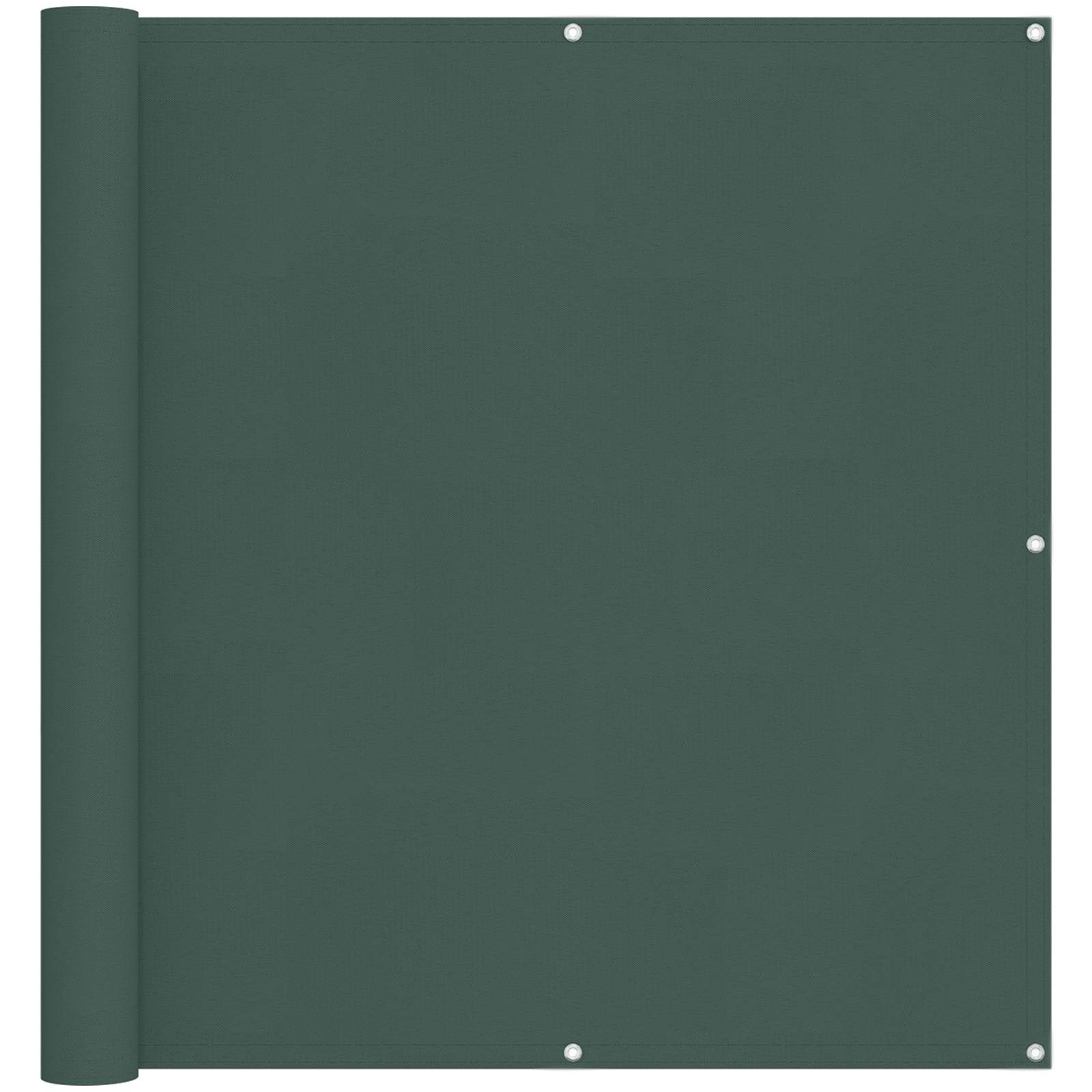 Schermo da balcone Verde Scuro 110 x 500 cm Tessuto Oxford | homemem39