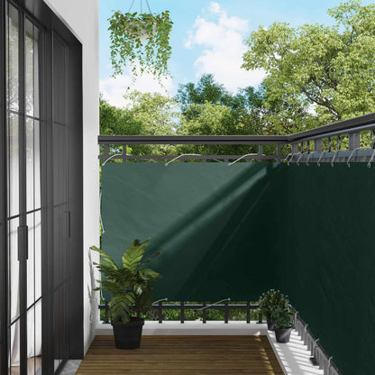 Schermo da balcone Verde Scuro 110 x 700 cm Tessuto Oxford