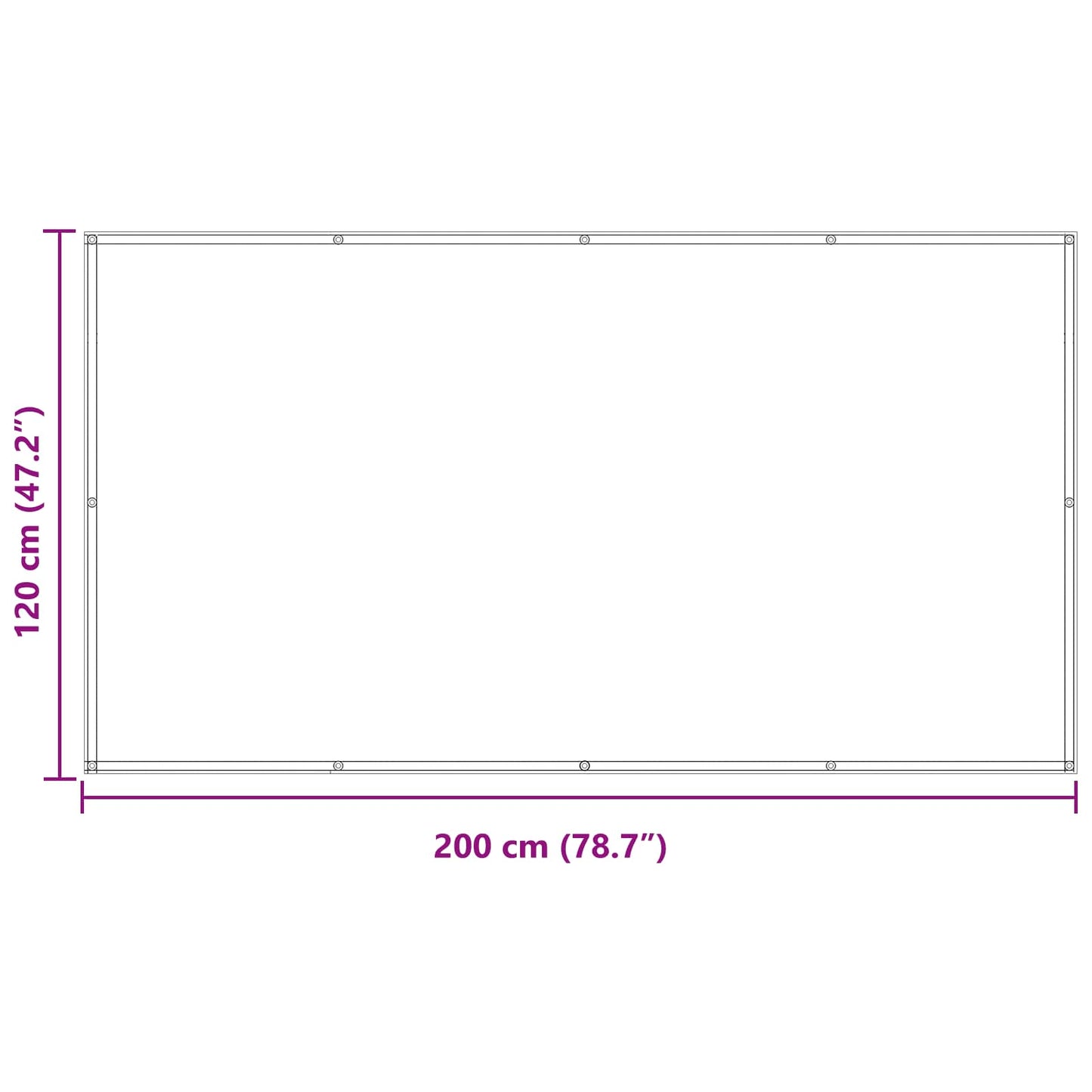 Schermo da balcone Verde Scuro 120 x 200 cm Tessuto Oxford | homemem39