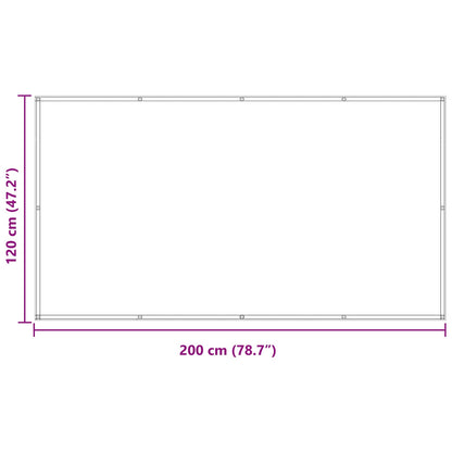 Schermo da balcone Verde Scuro 120 x 200 cm Tessuto Oxford | homemem39