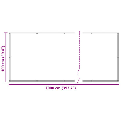 Schermo da balcone Blu 100 x 1000 cm Tessuto Oxford | homemem39