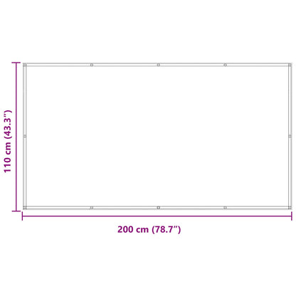 Schermo da balcone Blu 110 x 200 cm Tessuto Oxford | homemem39