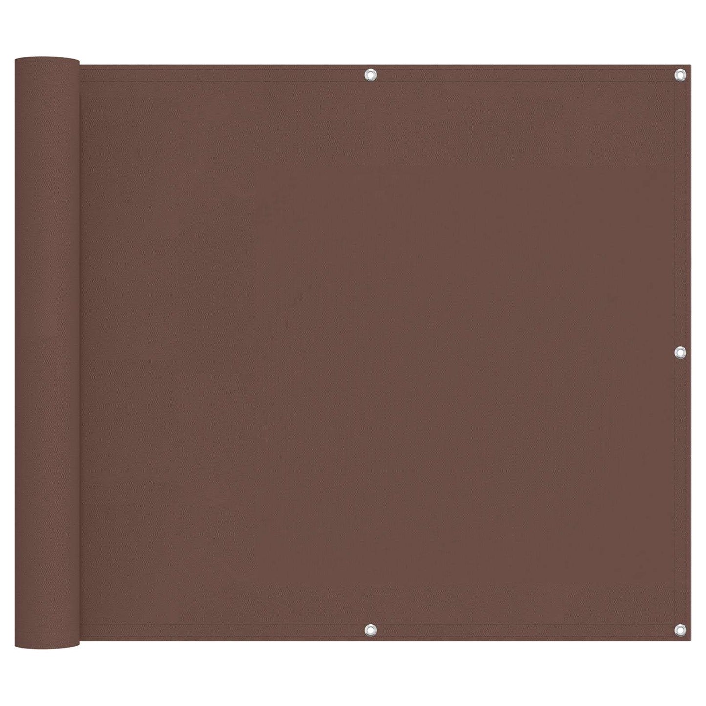 Schermo da balcone Marrone 100 x 400 cm Tessuto Oxford | homemem39