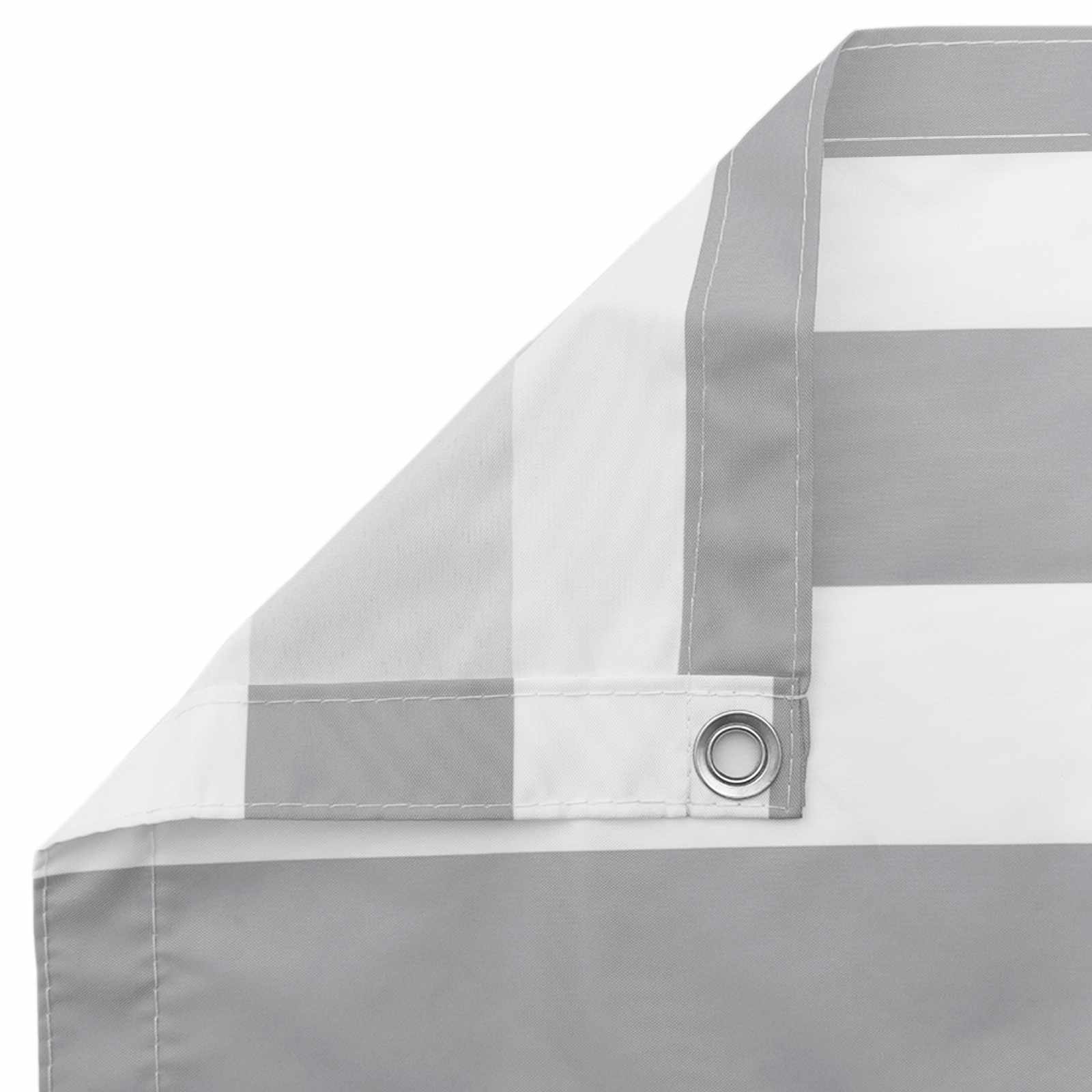 Schermo da balcone Grigio chiaro e bianco 90 x 500 cm | homemem39