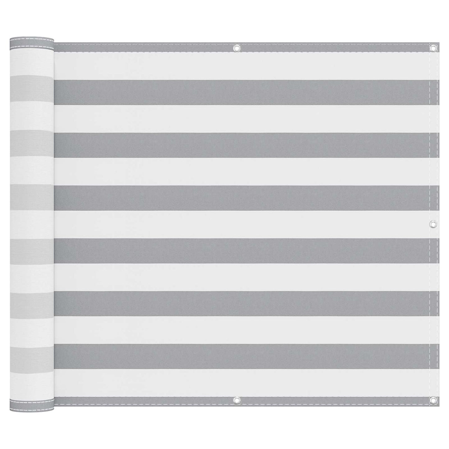 Schermo da balcone Grigio chiaro e bianco 100 x 700 cm | homemem39