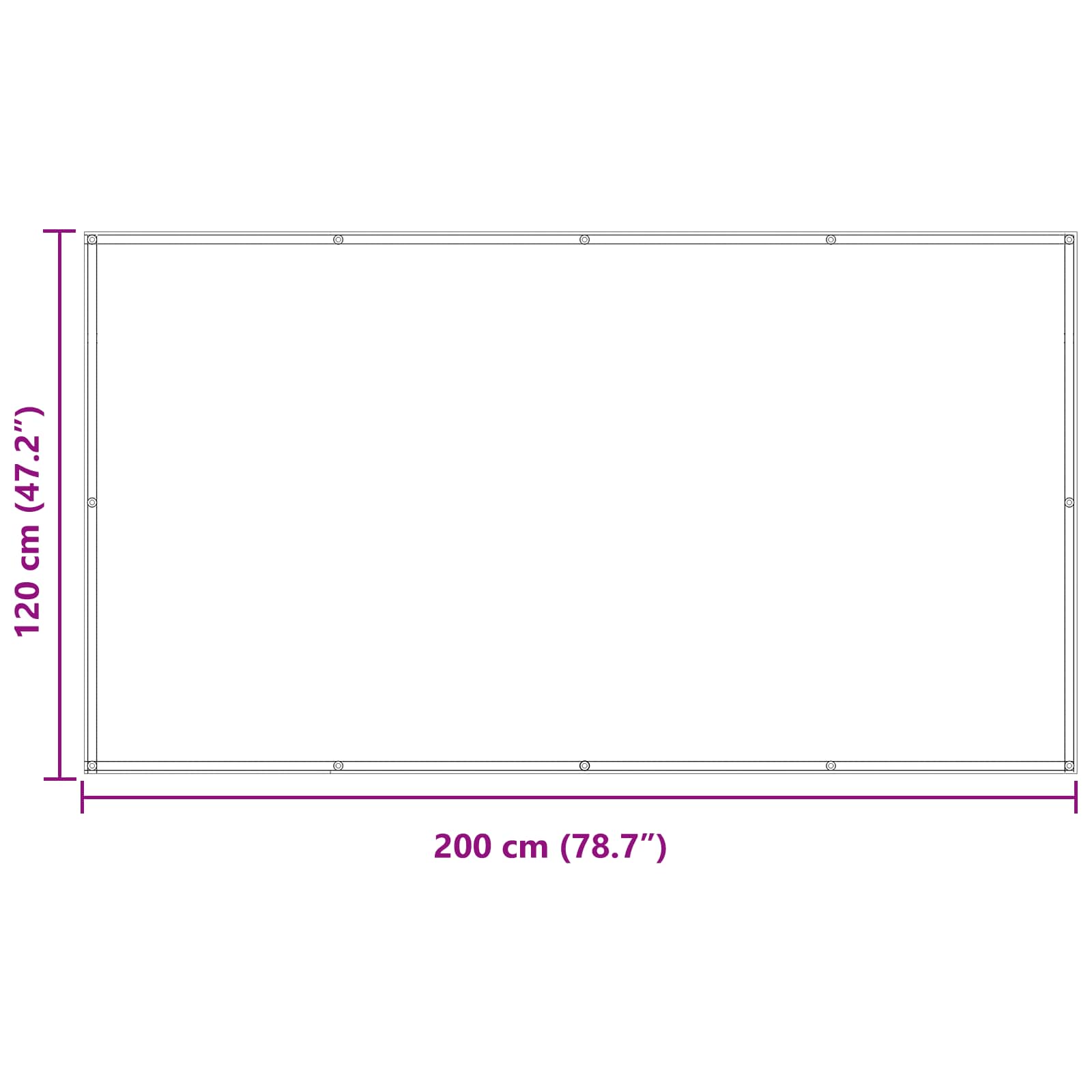 Schermo da balcone Grigio chiaro e bianco 120 x 200 cm | homemem39
