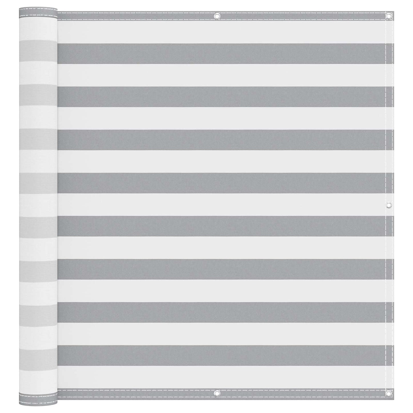 Schermo da balcone Grigio chiaro e bianco 120 x 600 cm | homemem39