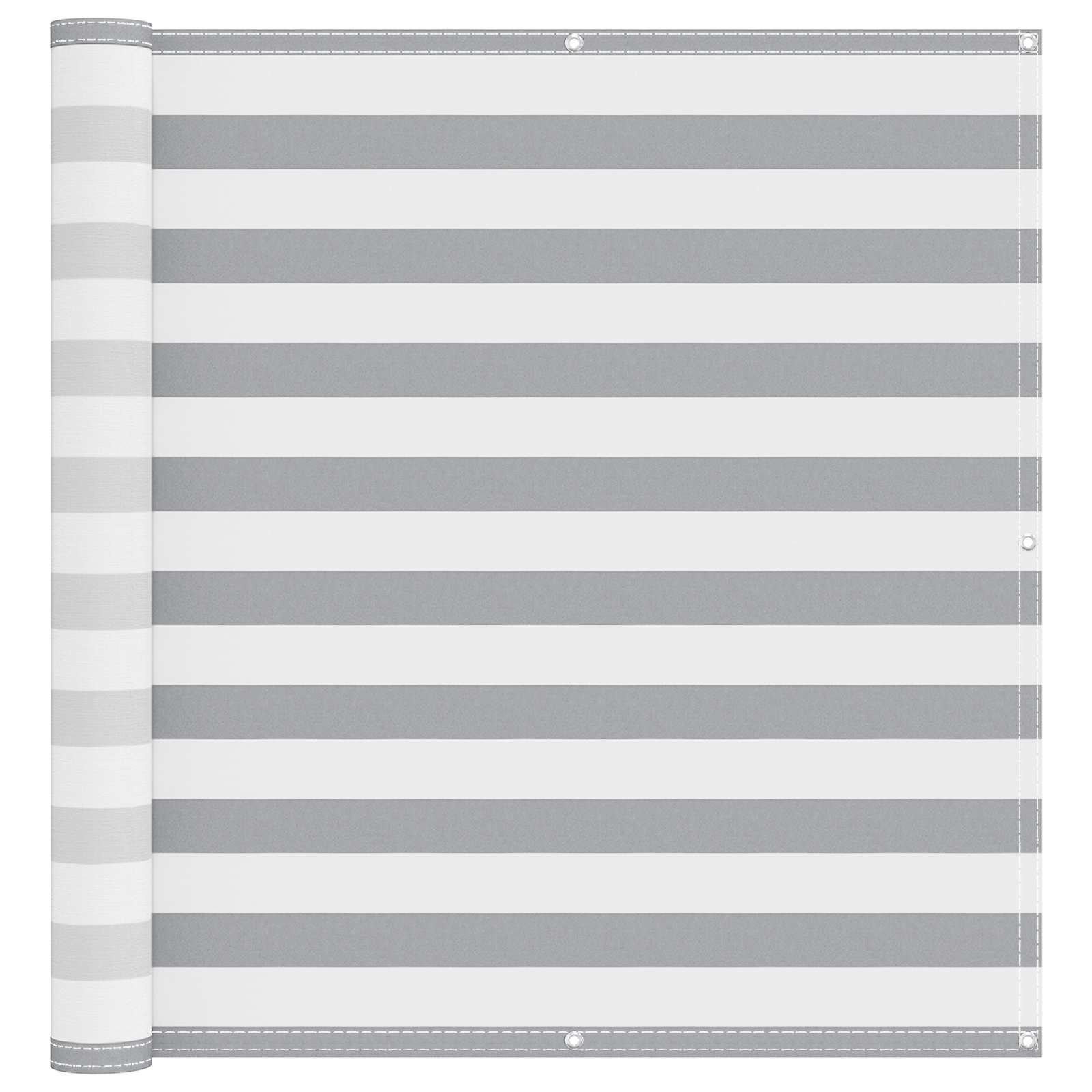 Schermo da balcone Grigio chiaro e bianco 120 x 600 cm | homemem39