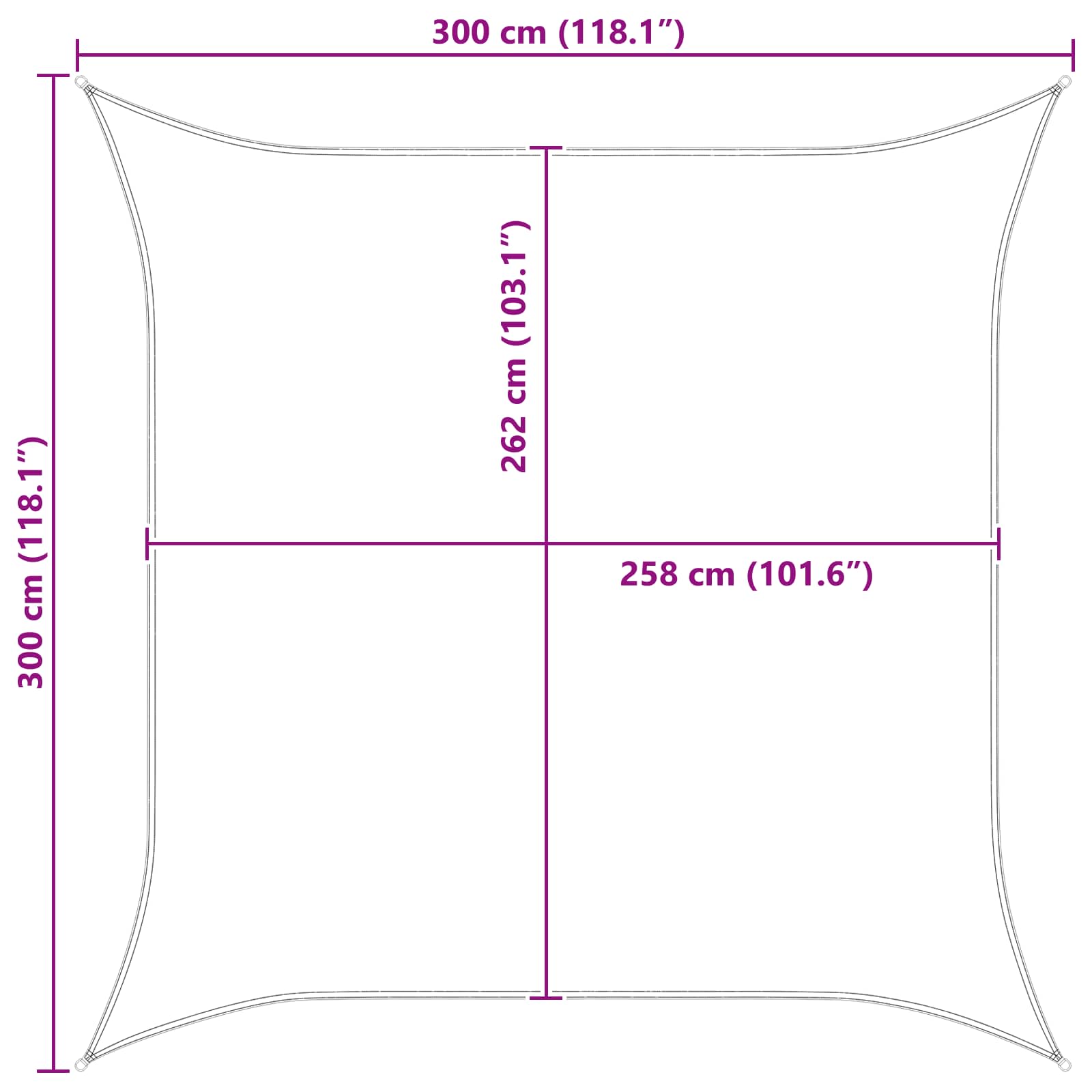 Vela da ombra solare Arancione e Marrone 3 x 3 m | homemem39