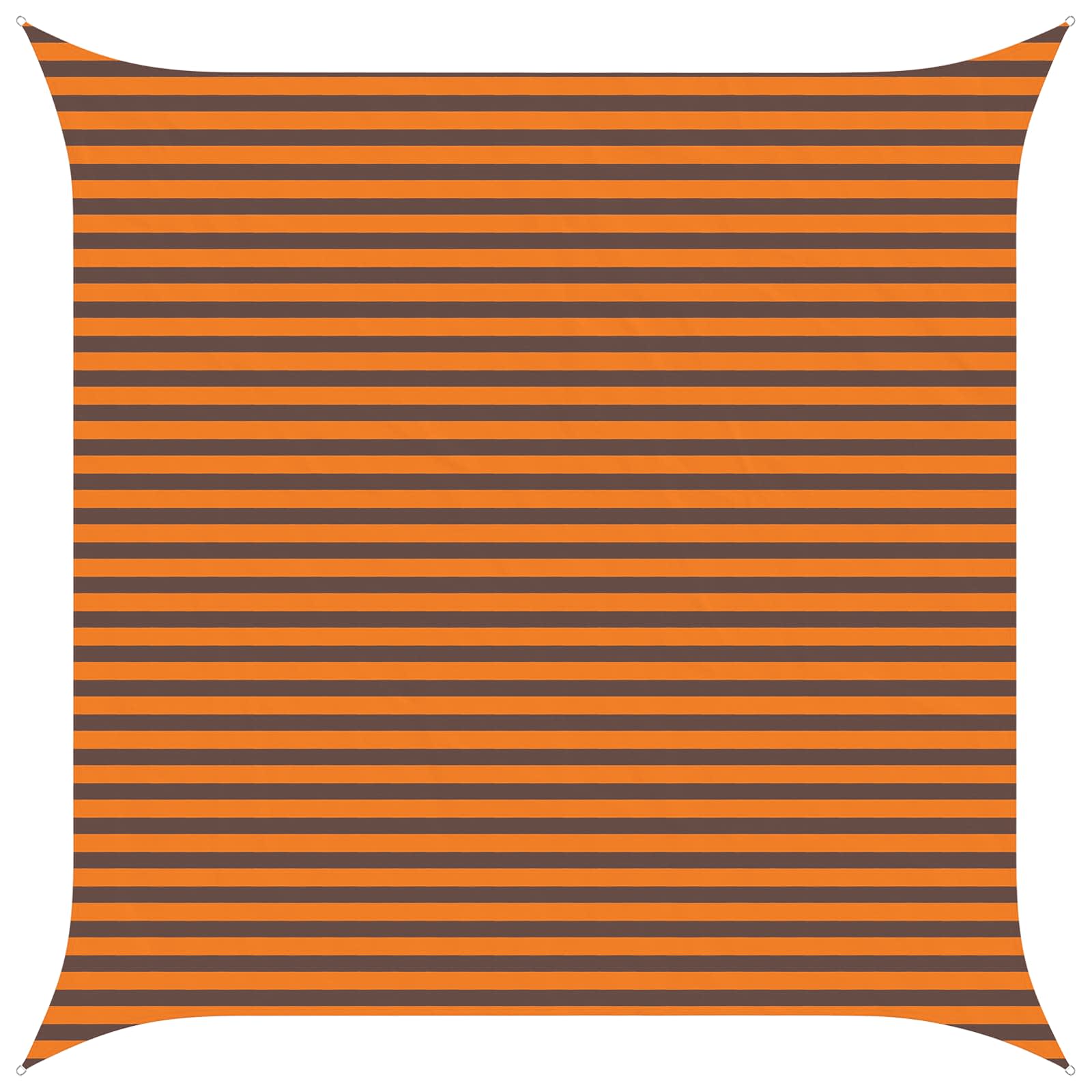 Vela da ombra solare Arancione e Marrone 4 x 4 m | homemem39