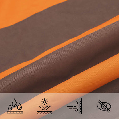 Vela da ombra solare Arancione e Marrone 6 x 6 m