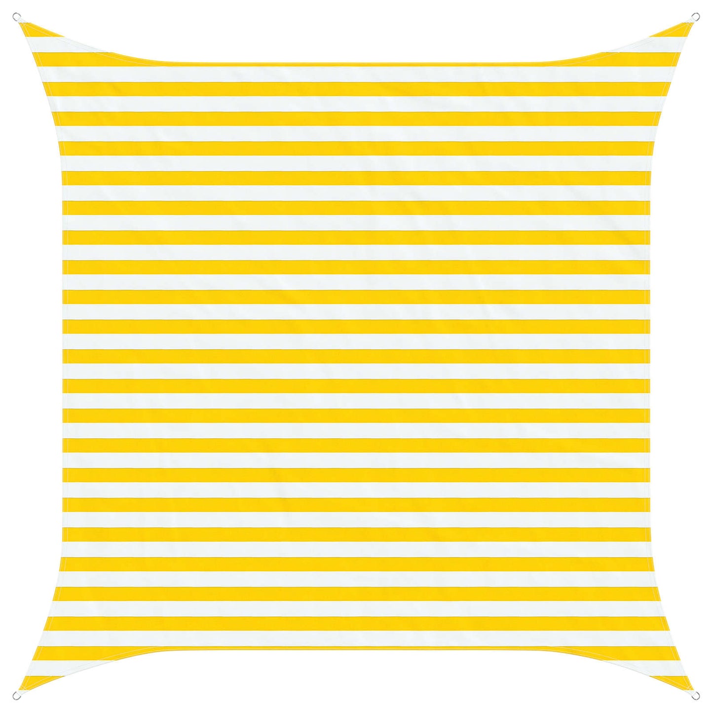 Vela da ombra solare Giallo e Bianco 3 x 3 m | homemem39