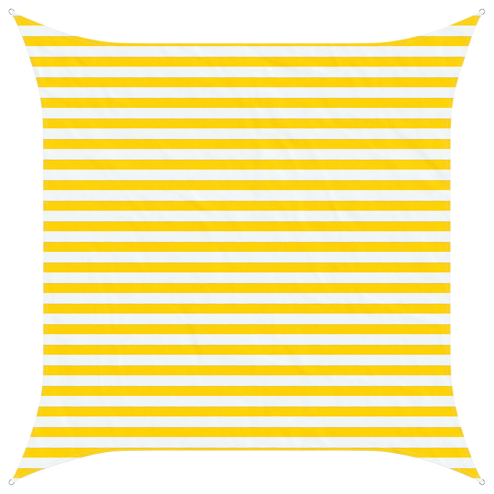 Vela da ombra solare Giallo e Bianco 3 x 3 m | homemem39