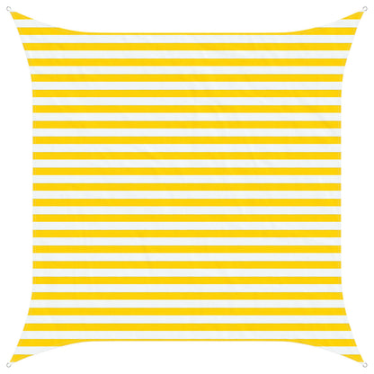 Vela da ombra solare Giallo e Bianco 3 x 3 m | homemem39