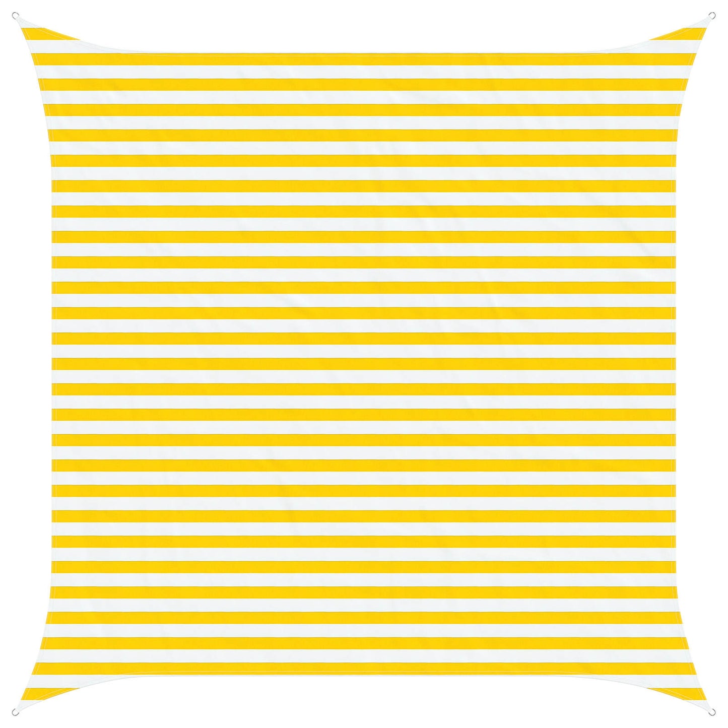 Vela da ombra solare Giallo e Bianco 3,6 x 3,6 m | homemem39