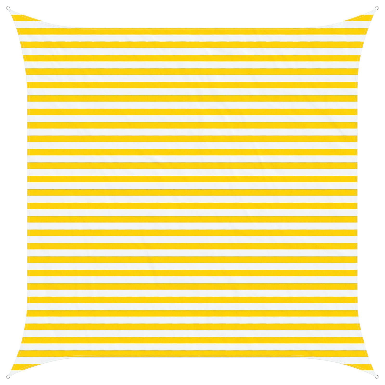 Vela da ombra solare Giallo e Bianco 3,6 x 3,6 m | homemem39