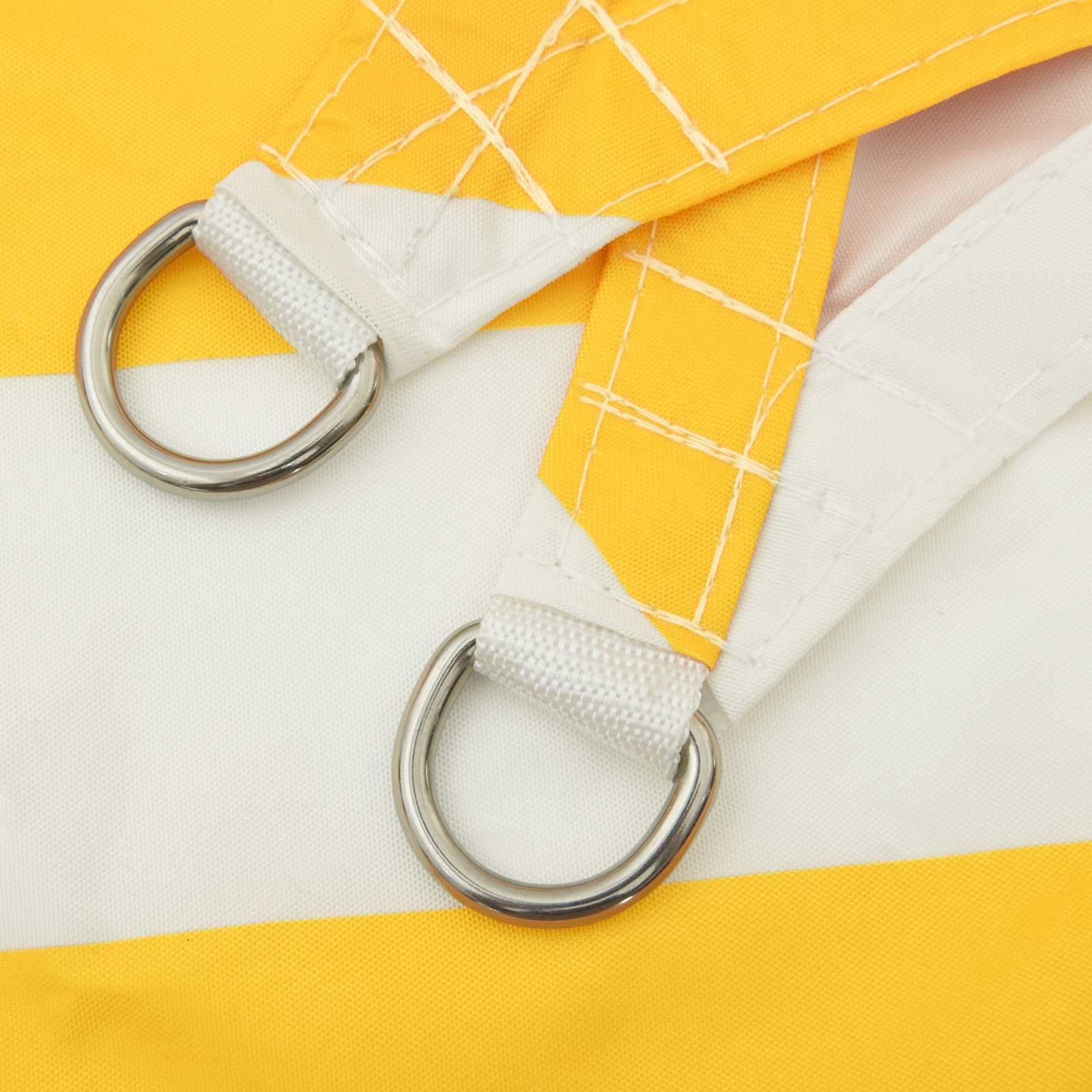 Vela da ombra solare Giallo e Bianco 4,5 x 4,5 m | homemem39