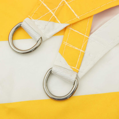 Vela da ombra solare Giallo e Bianco 5 x 5 m | homemem39