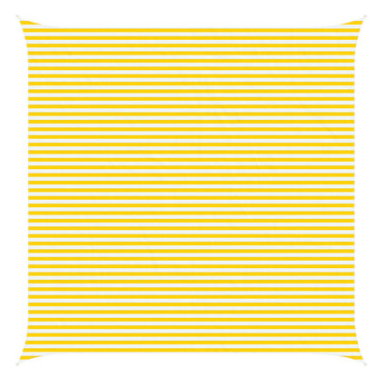 Vela da ombra solare Giallo e Bianco 6 x 6 m | homemem39