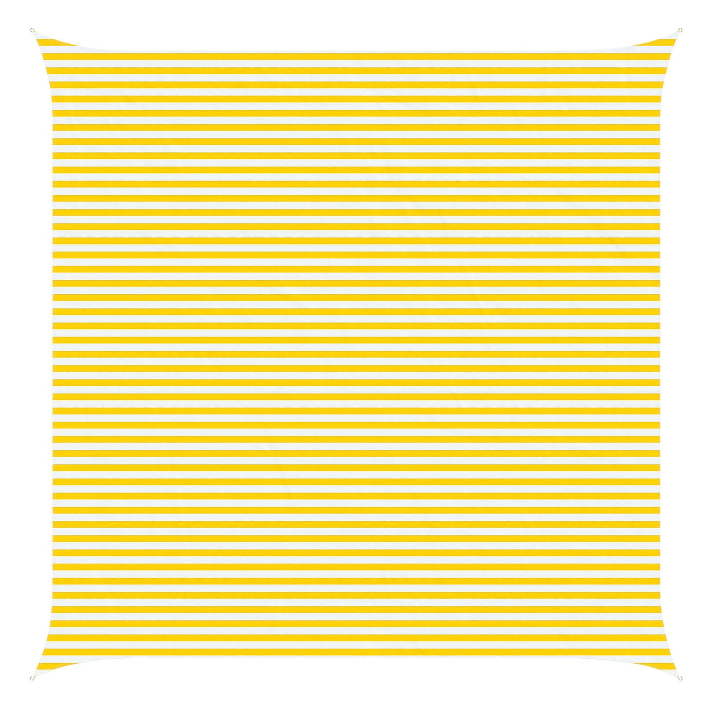 Vela da ombra solare Giallo e Bianco 6 x 6 m