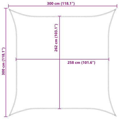 Vela da ombra solare Blu e Bianco 3 x 3 m | homemem39