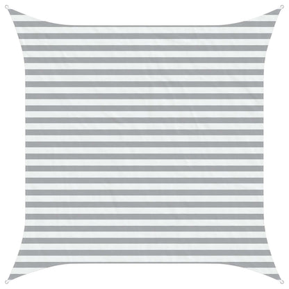 Vela da ombra solare Grigio chiaro e bianco 3 x 3 m | homemem39