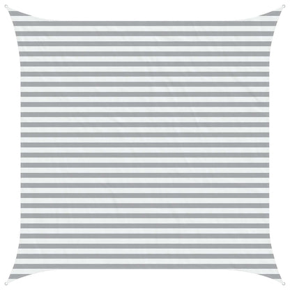 Vela da ombra solare Grigio chiaro e bianco 3,6 x 3,6 m | homemem39
