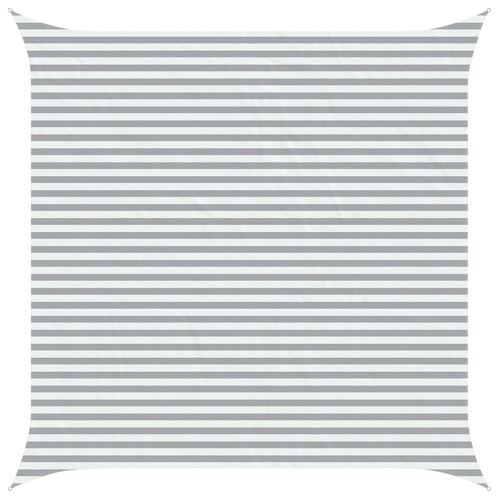 Vela da ombra solare Grigio chiaro e bianco 4,5 x 4,5 m | homemem39